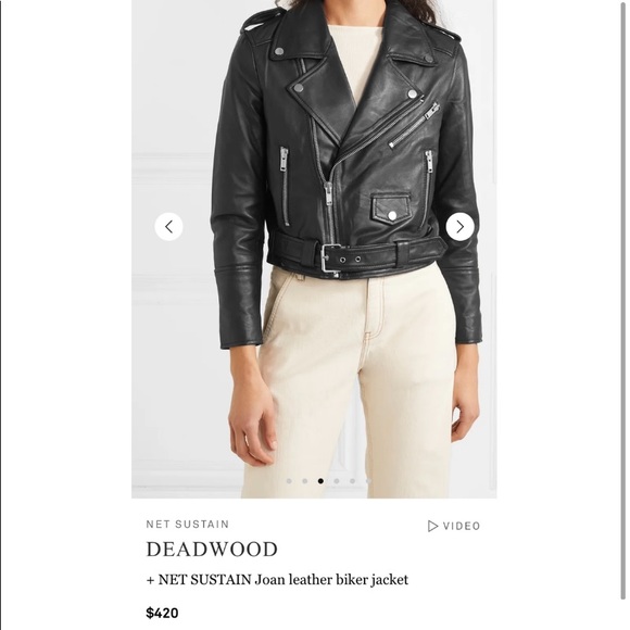 Cropped Leather Jacket - Picture 3 of 4